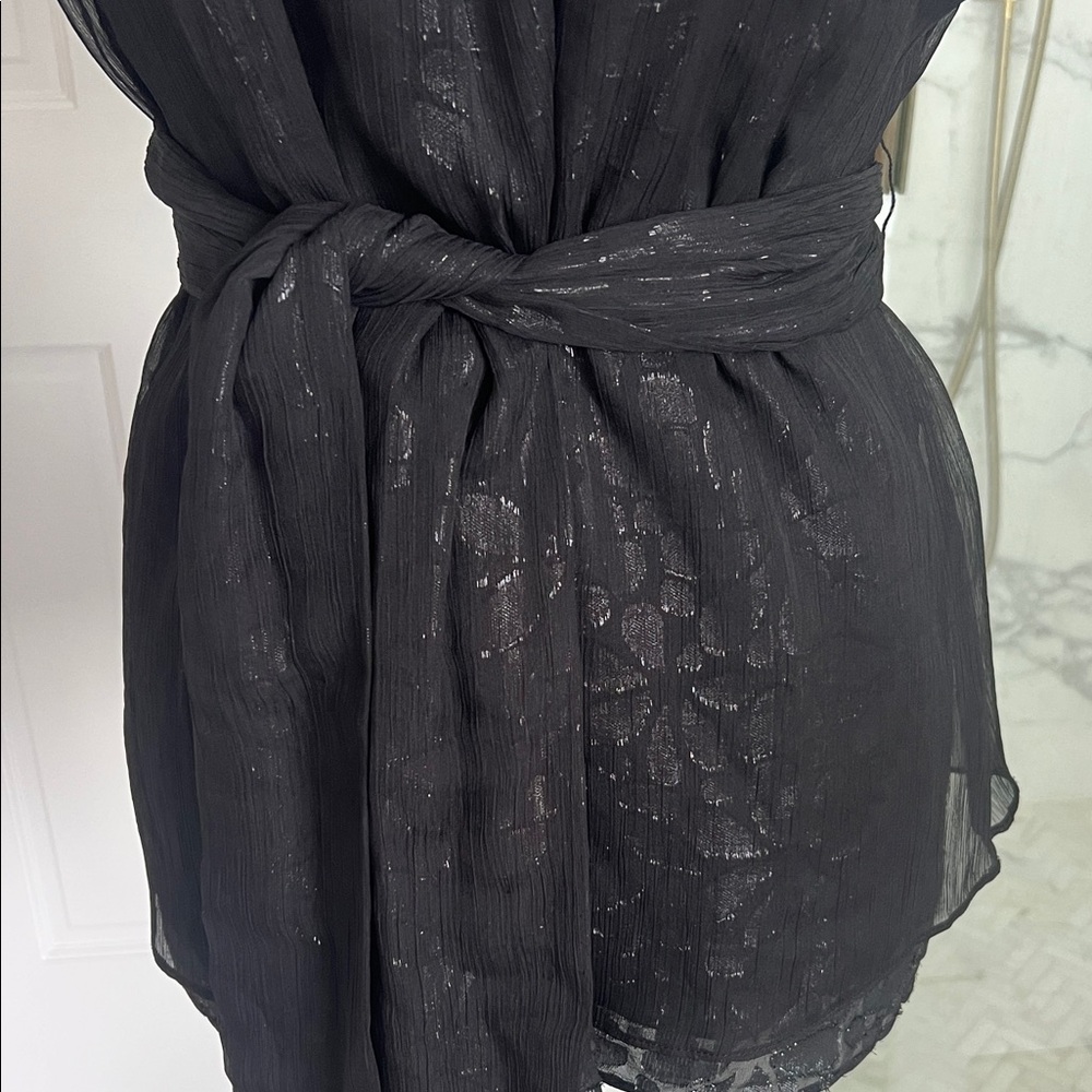 Elegant Black Halston Heritage Women's Top size 4‎ - Picture 2 of 9